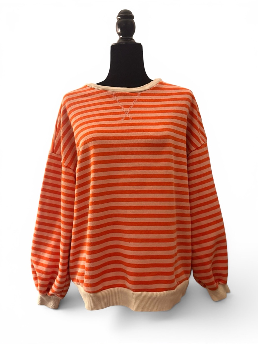 Oversized striped Crewneck size Small